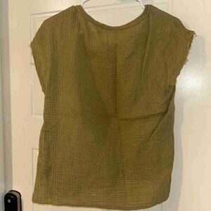 Olive Green Women's Top